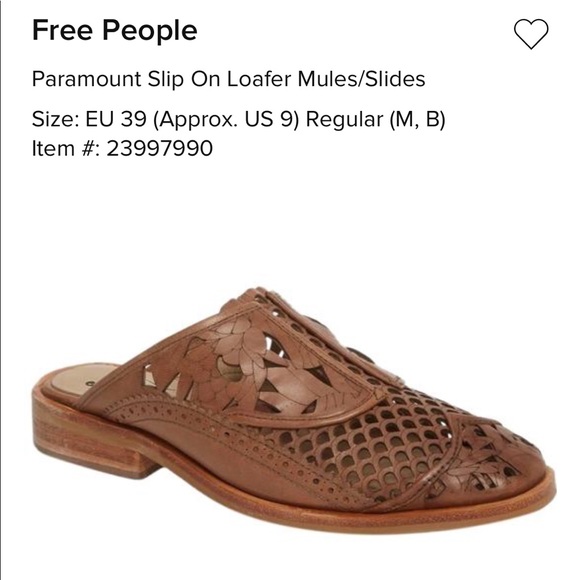 Free People Paramount Slip On Mules - Picture 2 of 7